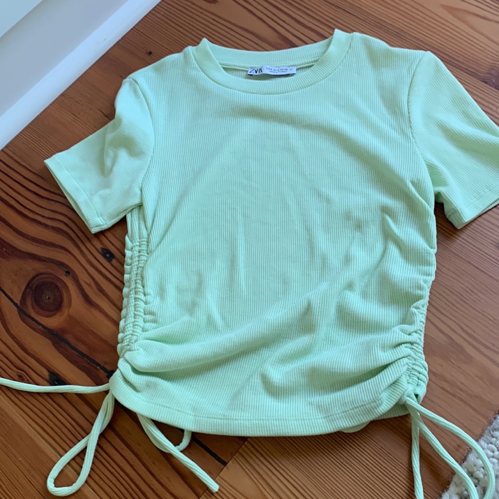 GREEN ZARA TOP